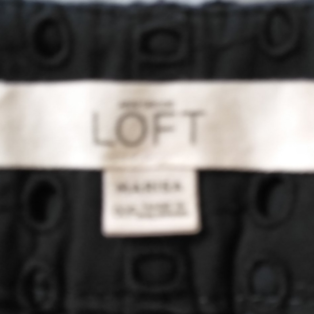 Ann Taylor LOFT 00 Navy capri pants